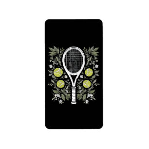 Tennis Player Label