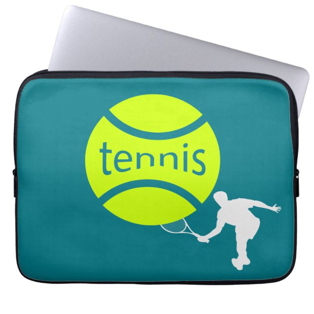 Tennis player laptop sleeve (Front)