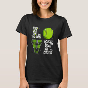 Tennis Player Love Design T-Shirt