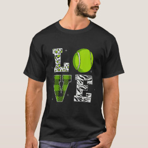 Tennis Player Love Design T-Shirt