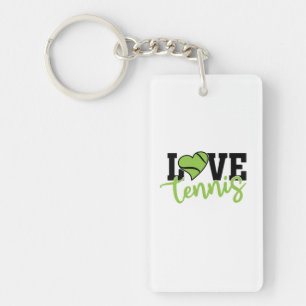 Tennis Player Love Tennis Key Ring