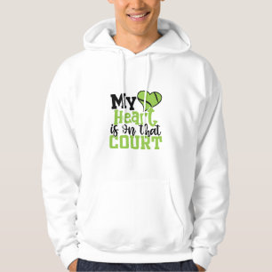 Tennis Player My HeartIs On That Court Hoodie