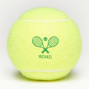 Tennis Player Name Monogram Personalised Balls
