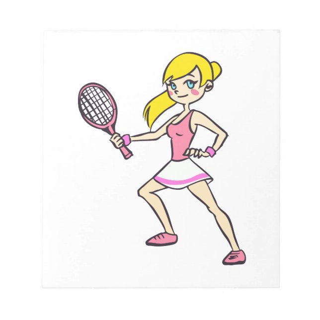 TENNIS PLAYER NOTEPAD (Front)