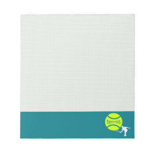 Tennis player notepad
