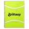 Tennis Player or Team Name Custom Text Notebook