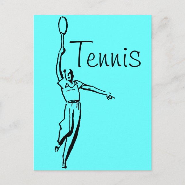 Tennis Player Postcard (Front)