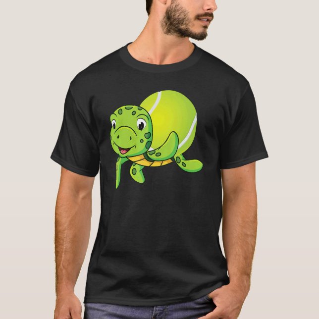 Tennis Player Racket Cat T-Shirt (Front)