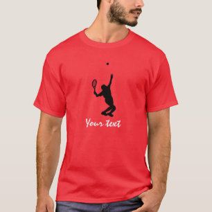 Tennis Player; Red T-Shirt