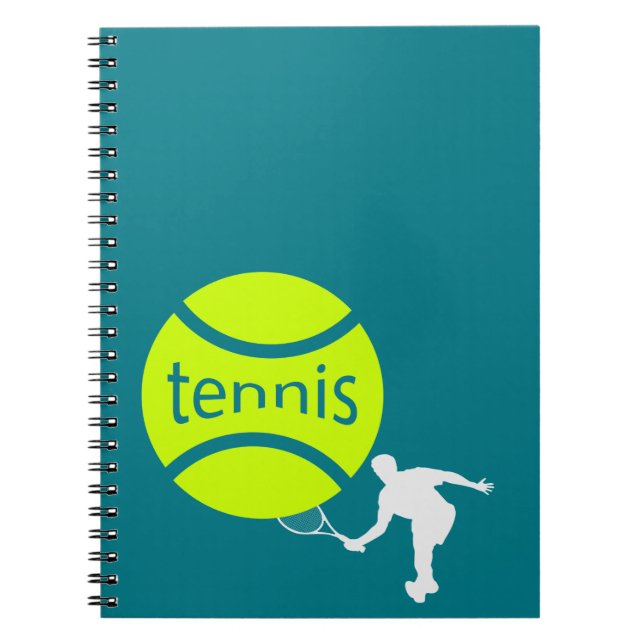 Tennis player spiral notebook (Front)