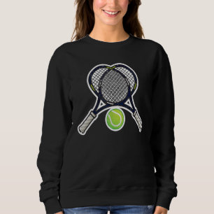 Tennis Player Valentine's Day Racket Heart Ball Lo Sweatshirt