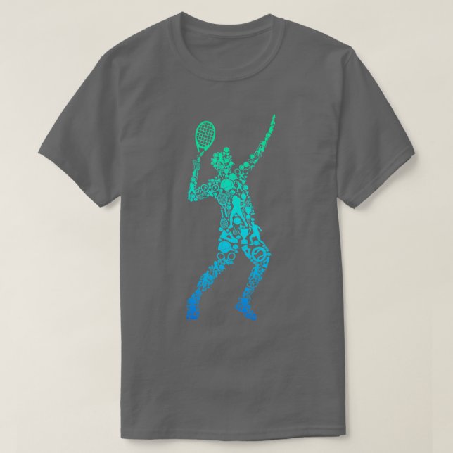 Tennis Player Youth Men Boys Kids  T-Shirt (Design Front)