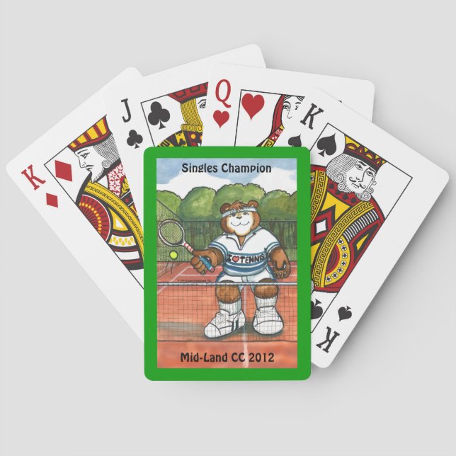 Tennis Playing Cards (Back)