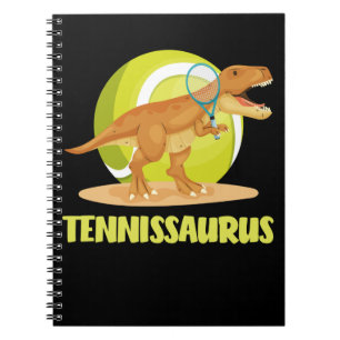 Tennis playing Trex Funny Dino Sport Notebook