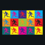 Tennis Pop Art Poster<br><div class="desc">Tennis Pop Art. If Tennis is your hobby,  occupation,  or obsession,  show it with great Tennis t-shirts,  mugs,  stickers,  and more.  They're also great gifts for other Tennis fans!</div>