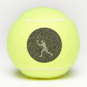 Tennis Positions Player Balls Funny Racket Game