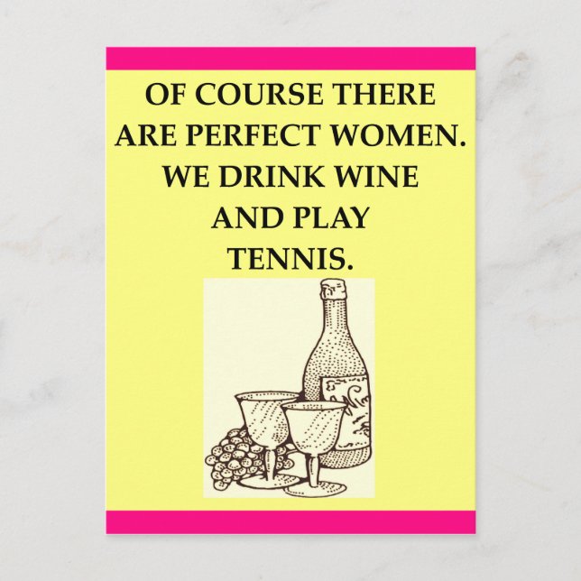 TENNIS POSTCARD (Front)