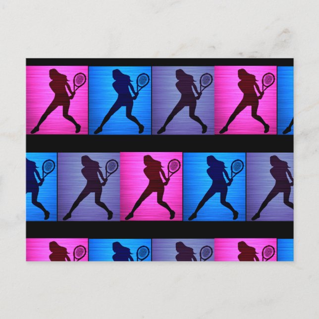 Tennis Postcard with Your Personalised Message! (Front)