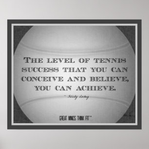 Tennis Poster with Quote 014