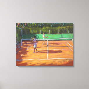 Tennis practise Cap d’adge France 2013 Canvas Print