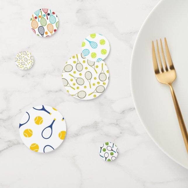 Tennis Racket and Ball  Confetti (Group)