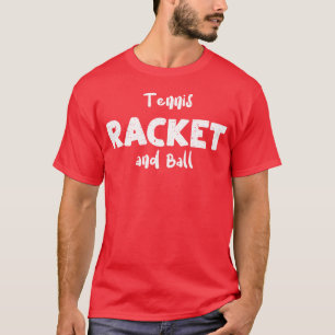 Tennis Racket and Ball Sports boy T-Shirt