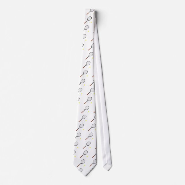Tennis Racket And Ball Tie (Front)