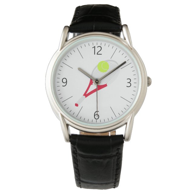 Tennis racket and tennis ball watch (Front)