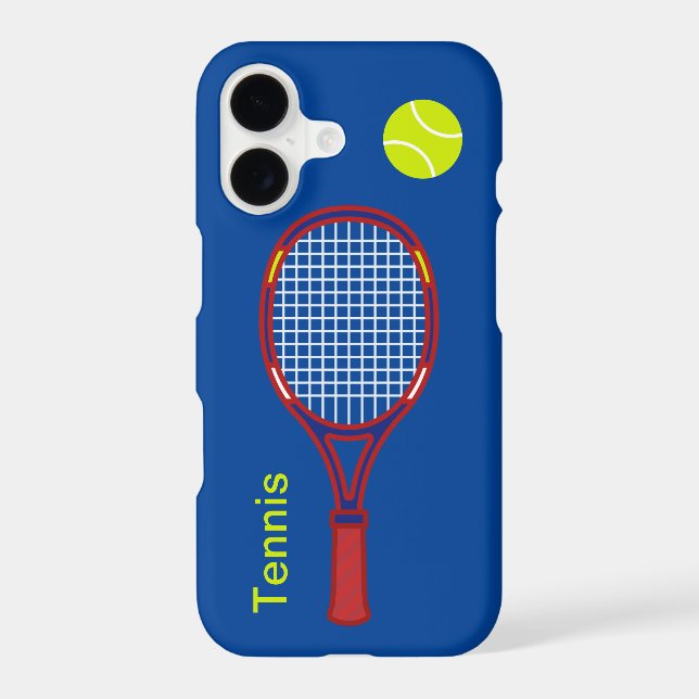 Tennis Racket & Ball iPhone Case (Back)