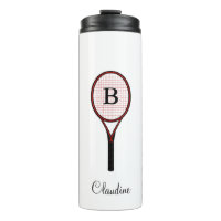 Tennis Racket Design Travel Mug Thermal Tumblers