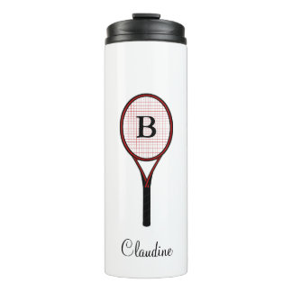 Tennis Racket Design Travel Mug Thermal Tumblers