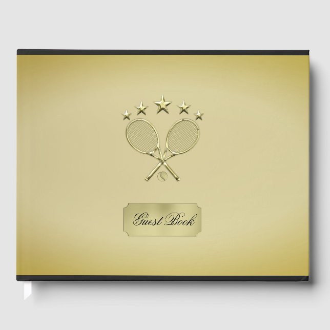 Tennis Racket Guest Book (Front)