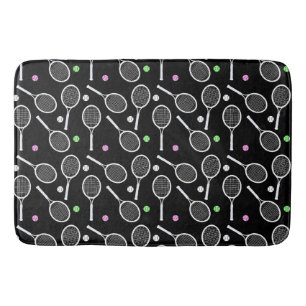 Tennis Racket Pattern   Bath Mat