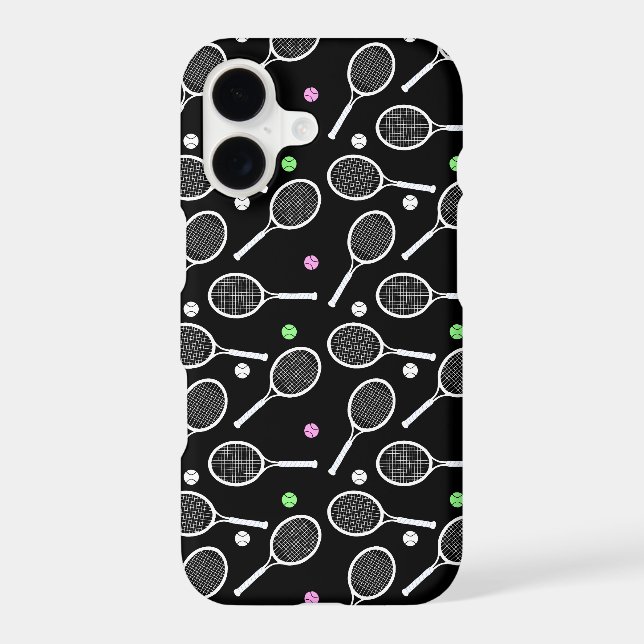 Tennis Racket Pattern Black  Samsung Galaxy S21 Ultra Case (Back)