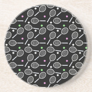 Tennis Racket Pattern Coaster