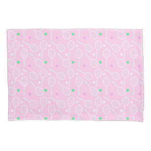 Tennis Racket Pattern Pink   Pillowcase