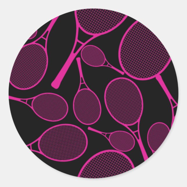 Tennis Racket Pattern Sticker (Front)