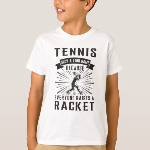 Tennis Racket Player Match Sports Funny Gift Idea T-Shirt