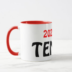 Tennis Racket Text Mug