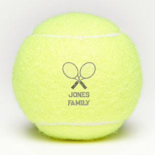 Tennis Rackets and Name Family Reunion Balls