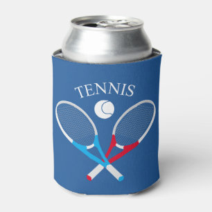 Tennis rackets and tennis ball can cooler