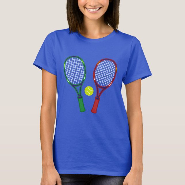Tennis Rackets & Ball T-Shirt (Front)