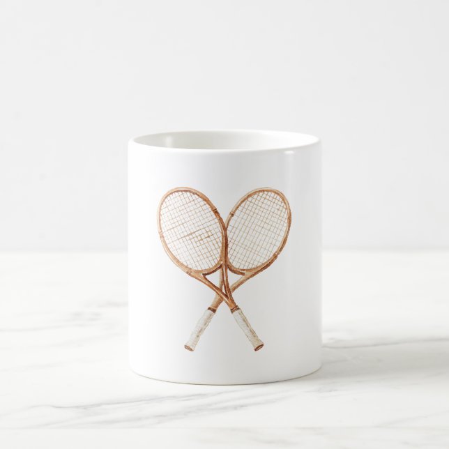 Tennis Rackets Coffee Mug (Center)