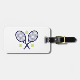 Tennis Rackets Luggage Tag