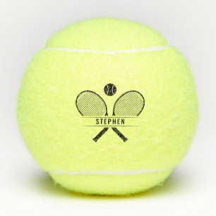 Tennis Rackets & Name Personalised Balls