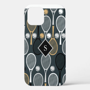 Tennis Rackets Personalised Monogrammed Sport Name iPhone 12 Case