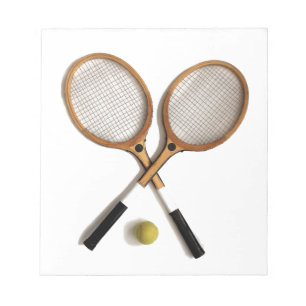 tennis rackets , sports , ballgames, notepad