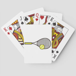 Tennis Racquet and Ball Playing Cards