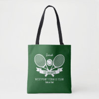 Tennis Racquet Ball Personalised Custom Green Logo