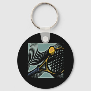 Tennis Racquet Key Ring